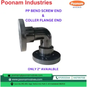 PP Bend Screw & Collar Flanged